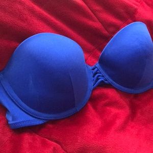 WORN ONCE Strapless push up bikini bandeau top 34C